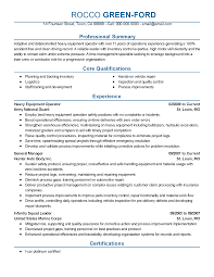 Professional Equipment Operator Templates To Showcase Your Talent Myperfectresume