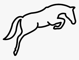 There are also horse head coloring pages to choose from featuring a central horse head with a flowing mane adorned by flowers or butterflies. Jumping Horse Outline Svg Png Icon Free Download Easy Jumping Horse Drawing Transparent Png Transparent Png Image Pngitem