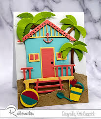 A Super Cute Handmade Beach Shack Card!