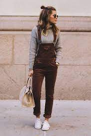 School S Out Brown Corduroy Overalls Hipster Outfits Fashion Clothes