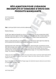 Bonjour sylvie, effectivement, si vous avez retrouvé des justificatifs pour des périodes manquantes qui n'auraient pas permis l'attribution de droits, vous pouvez demander. Reclamation Pour Livraison Incomplete Et Demande D Envoi Des Produits Manquants Startdoc
