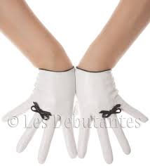 White Bow Ring Leather Gloves Leather Gloves Gloves Fashion Gloves