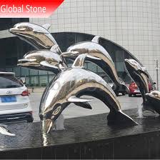 Shop great deals on dolphin statues & lawn ornaments. China Customized Stainless Steel Dolphin Outdoor Statues Large Metal Sculpture China Stainless Steel Statue And Garden Decoration Price