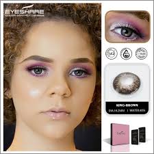 EYESHARE KING Brown Colored Contact Lenses Yearly Makeup Contact Lens