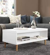 Check out our white coffee table selection for the very best in unique or custom, handmade pieces from our coffee & end tables shops. Buy Yemon Coffee Table In White Finish Mintwud By Pepperfry Online Mid Century Modern Rectangular Coffee Tables Tables Furniture Pepperfry Product