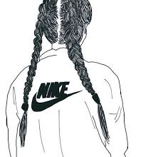 Image De Nike Outline And Tumblr Dessin Noir Et Blanc Dessins De Fille Dessin Fille