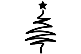 Download Modern Stylized Christmas Tree Graphic By Idrawsilhouettes Creative Fabrica Decorazioni Natalizie Immagini Sfondi Per Iphone SVG Cut Files