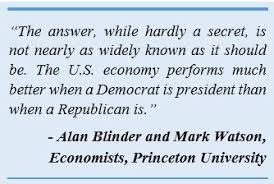 the economy under democratic vs republican presidents