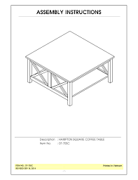 The hampton square coffee table makes for the perfect center piece for your sofa or sectional set, providing both style and functionality. International Concepts Ot09 70sc Installation Guide Manualzz
