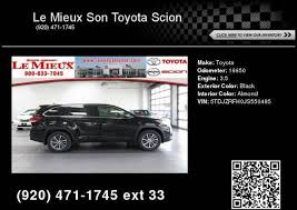 We were very happy with paul at lemieux. 2018 Toyota Highlander Xle For Sale In Green Bay Wi Classiccarsbay Com