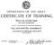 Army Tarp Certificate Pdf
