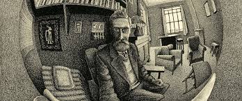 Escher's painting reproduction (stairs) for wall art living room, wall decorating poster (a,24x24 inch unframed) M C Escher Journey To Infinity Movie Review 2021 Roger Ebert