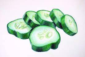 Cuded has published a roundup of mind blowing realistic pencil drawings. Cucumber Drawing Fruit Crayon Fresh Editorial Image Image Of Crayons Works 146641890