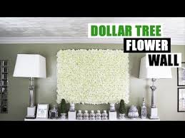 Diy Dollar Tree Flower Wall Diy Floral Wall Home Decor Youtube Diy Flower Wall Dollar Tree Flowers Diy Wall Decor