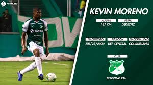 Deportivo cali derrotó a nacional y aseguró su presencia en los playoffs de la liga 2021 i. Kevin Moreno Deportivo Cali Seleccion Colombia Futbol Pro Management Youtube