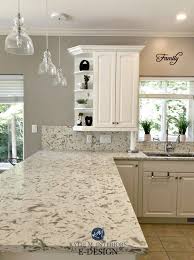 E Design An Oak Cabinet Makeover With White Dove New Kitchen Cabinets Kitchen Wall Colors Painting Kitchen Cabinets