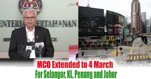 Cmco will be implemented in kedah, perak. Mco Extended To 4 March For Selangor Kl Penang And Johor Everydayonsales Com News