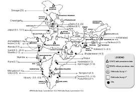 map of india indicating prevalence of childhood obesity