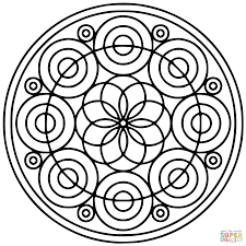 coloriage mandala cercle coloriages a imprimer gratuits de salade