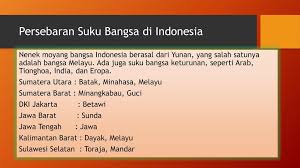 Selain itu suku sunda juga dikenal sebagai suku terbesar kedua yang ada di. Keragaman Suku Bangsa Di Indonesia Ppt Download