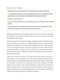 Part 2, division 8 of the employment standards code provides the process required to terminate. Case Study Dismissal Law Baru Punya Lawsuit Employment