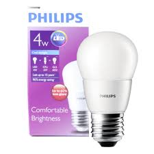 Harga lampu led philips led spot 5 watt ini yaitu rp 86.500,00. Lampu Led Philips 4w Bulb Putih