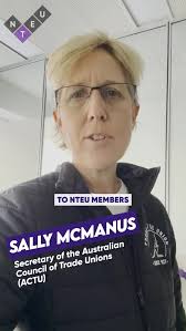 A message from ACTU Secretary Sally McManus. Join us today to fight for  what’s right: nteu.au/join