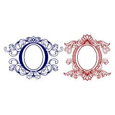 Download Vintage Oval Frame Cuttable Design