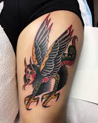 Join facebook to connect with alex mercer j r and others you may know. Traditional Harpy Tattoo Done On Thigh By Alex Duquette At Omen Tattoo Halifax Ns Traditionaltattoos