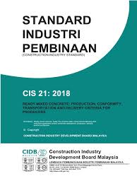 Construction industry, focus to develop new capabilities and to build strong foundation to venture. Cis21 2018 Ready Mixed Concrete