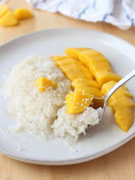 Thai Mango Sweet Sticky Rice The Classic Southeast Asian Dessert Glutinous Rice Soaked In Swe Sweet Sticky Rice Mango Sticky Rice Recipe Sticky Rice Recipes