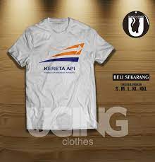 The indonesian state railway operator pt kereta api unveiled and launched a new corporate logo yesterday, september 28, as it celebrated its 66th anniversary. Jual Kaos Baju Kereta Api Indonesia Persero Logo Kaos Pemerintah Di Lapak Ucing Clothes Bukalapak