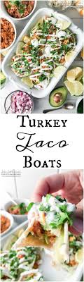 Turkey Taco Boats Recipe Turkey Tacos Full Meal Recipes Healthy Dinner Recipes
