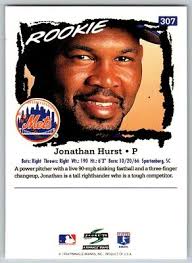 1995 SCORE JONATHAN HURST RC NEW YORK METS #307