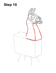 Begin by drawing the llama's head. 100disparition Fortnite Llama Drawing Easy Step By Step