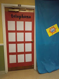 What A Fun Way To Decorate A Door Have The Door Design Resemble A Phone Booth Use A Large Piece Of Red Paper Some Superhero Vbs Hero Central Vbs Vbs Crafts