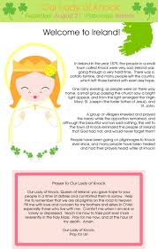 Our Lady Of Knock Catholic Mother Knock Knock Childrens Bible Study