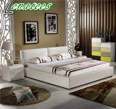 Leather is an opulent material and gives a rich look to the room. China C008 Leather Style Bedroom Simple Bed China Simple Bed Leather Bed