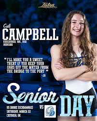 New Teammate Tuesday!! 🤩 Jackie Ackerman joins the Golden Hurricane in the  fall from Wichita, KS where she plays tennis and runs track for  @kapaunmtcarmel . Jackie isn't afraid of water sports