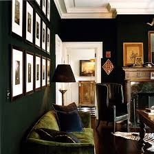 Corbin Page Interiors Charming Considered Dark Living Rooms Black Walls Veranda Interiors
