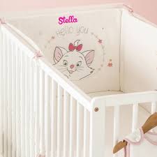 Je veux trouver des idées de décoration pour ma chambre bébé pas cher ici décoration chambre bébé garçon disney. Tour De Lit Bebe Personnalise Disney Marie Aristochat