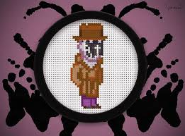 Original cross stitch patterns to print online. Rorshah Watchmen Dc Comics Cross Stitch Pattern Pdf Instant Download Cross Stitch Cross Stitch Patterns Stitch