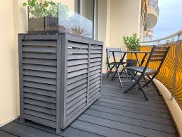 Cache Climatiseur Au Sol En 2020 Cache Clim Balcon Exterieur Cache Climatiseur