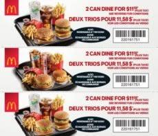 Mcdonald S Coupons For Canada I Print I Mobile I November I 5 Off