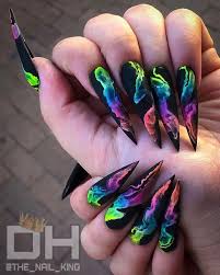 Long Stiletto Nails Ideas June 2020 Glow Nails Acrylic Nail Shapes Cute Acrylic Nail Designs However, you should choose only those that suit your nails as well as your fingers.