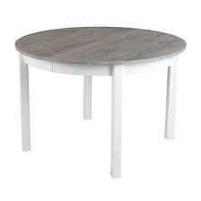 Table Ronde Avec Allonge Ruben Blanc Beton Em 2020 Interiores Arquitetura De Interiores Decoracao