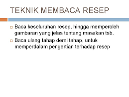 Supaya dapat lebih memahami mengenai apa itu peran, maka kita dapat merujuk pada pendapat dari beberapa ahli dibawah ini: Resep Masakan Modul 2 Pengertian Resep Masakan Adalah