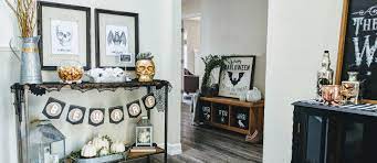 See more ideas about dining room table centerpieces, table centerpieces, dining room table. Modern Farmhouse Halloween Entryway Decor Fun365