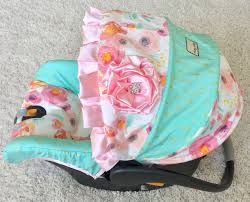 Custom Infant Car Seat Cover For Chicco Keyfit Or Chicco Keyfit 30 Mint And Gold Arrows And Pink Watercolor Fl Baby Car Seats Infant Car Seat Cover Car Seats