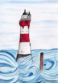 100 kreative ideen für steine bemalen in weihnachtsstimmung! 30 Leuchtturm Sand Bilder Und Ideen Auf Kunstnet